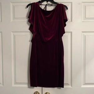 Jessica Simpson Berry Colored Velvet Dress - image 1